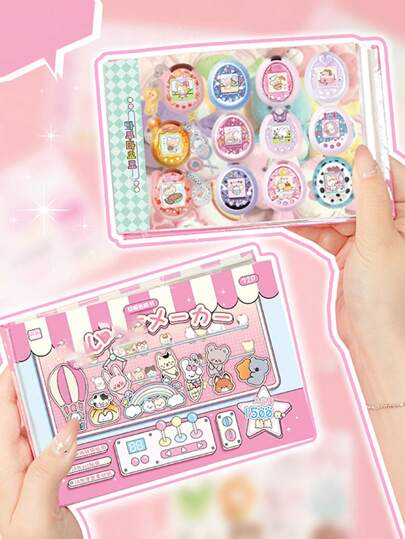 1500+图案，模切贴纸书，可爱创意手账贴纸，垃圾日记，多场景创意手账装饰配件，适用于手机壳、剪贴簿、手工制作、学习用品、返校季剪贴簿用品，趣味贴纸，笔记本电脑贴纸，Kindle手机贴纸