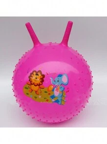 1pieza 45cm,Pelota que rebota inflable, deportes de interior, a prueba de explosiones, buena calidad - Rojo - Ver 2