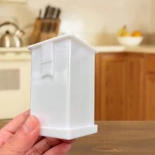 Spreadable Butter Dispenser With Built-In Lid - Ideal For Corn, Bagels And More - Plastic, White - Multicolor - View 3