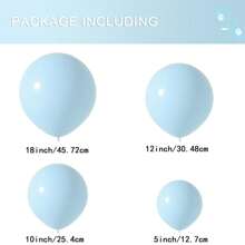 高品质乳胶气球套装 18/12/10/5 英寸派对装饰气球适合生日、情人节婚礼、毕业派对、新季节新娘送礼会、性别揭示派对装饰气球 - 彩色 - 查看 38