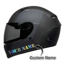 1 Pc Custom Sticker, Helmet Sticker, Motorcycle Sticker, For Helmets, Motorcycles And Other Smooth Surfaces, Furniture Custom Label Decoration For Home, Office, Commercial & Commercial Decoration & Gifts.,Multi-Functional,Adjustable,Durable,Anti-Mold,Ornamental,Adhesive,Reusable,Cute,Stylish,Adorable,High-Quality,Colorful,Custom,Unique,Personalized,Ideal Gifts For Him,Ideal Gifts For Her,Her,Boyfriend,Girlfriend,Dad,Mom,Family,Friends,Son,Daughter,Kids,For Anniversaries,For Birthdays,For Housewarming,For Graduation,Kitchen,Dining Room,Bedroom,Office,Living Room,Home,Garden,Tea Room,Back To School Supplies - Multicolor - View 2