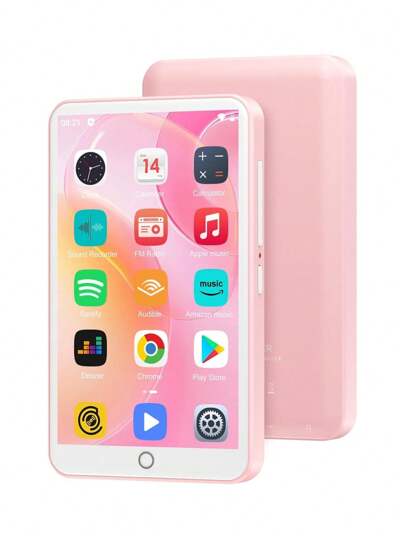 Oilsky 80GB PC（聚碳酸酯）MP3 播放器，带蓝牙和 WiFi，MP3 和 MP4 音乐播放器，带 Spotify、Music、Deezer、Audible、浏览器，4.0 英寸 IPS 触摸屏 Android 播放器，带扬声器、FM 收音机，最高 512GB