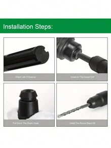 1pc SDS Max To SDS Plus Adapter, 40Cr Steel SDS Plus Drill Chuck Conversion Tool For SDS Max Demolition Hammers Impact Drill Converter Shank Quick Tool,Tool Accessories - Multicolor - View 6