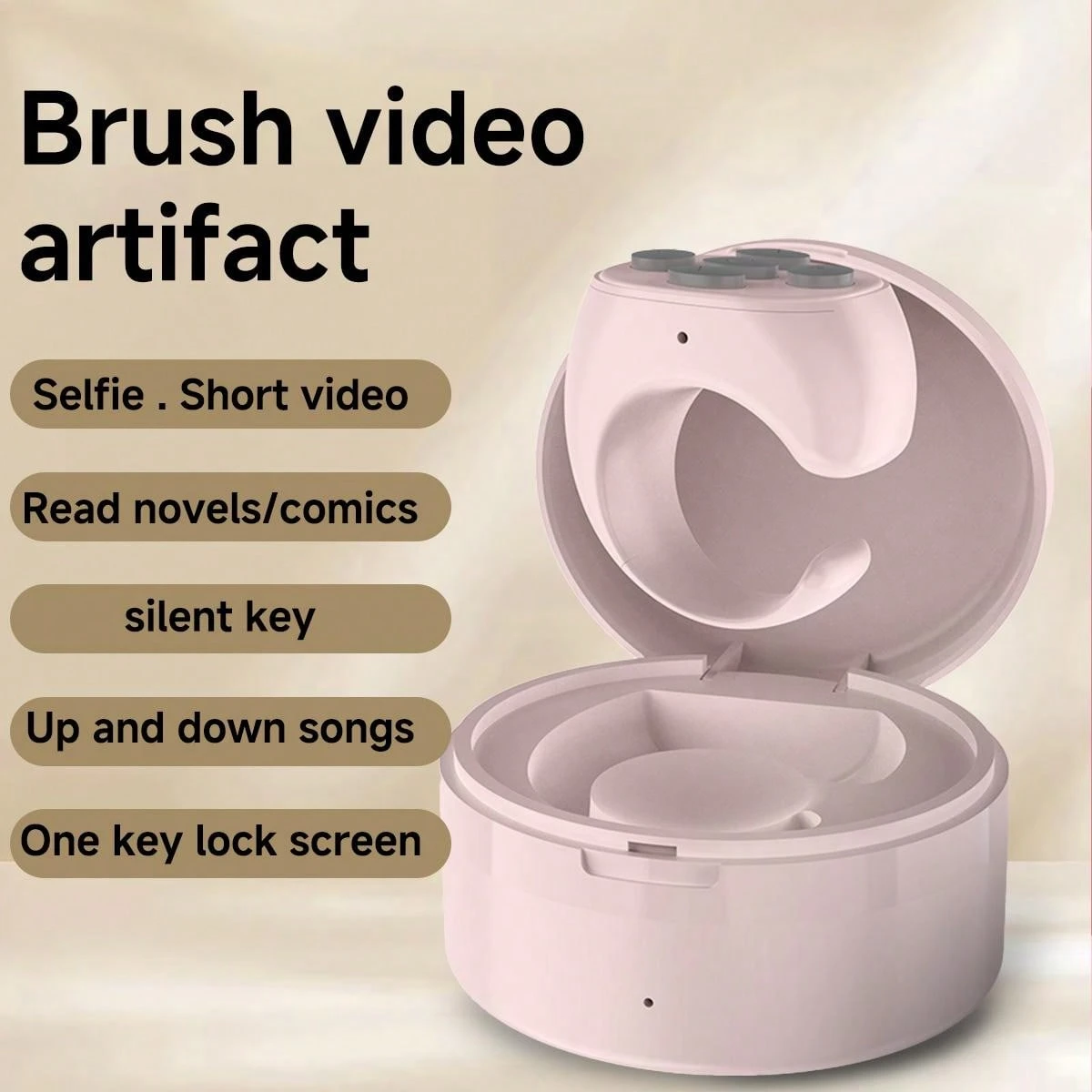 HTN - Clicker Blue-selfie Clicker Wireless Bluetooth 4.0 Dito Del Video Controller Video Clicker 8428856319244 - Foto 2