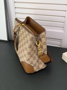 Checkered Pattern Bucket Bag, Vintage Style Shoulder Bag, Crossbody Bag For Women,Gift For Mom - View 9