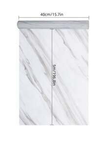 1 Roll Thick Glossy Marble Door Stickers - Bedroom Moisture, Stain And High Temperature Wallpaper, Simple Home Decor Wallpaper For Living Room, Kitchen, Bedroom And Bathroom - Multicolor - View 4
