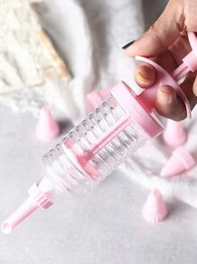 1pc Icing Piping Bag + 8pcs Icing Nozzles/Set, Cream Puff Cake Icing Piping Bag, Cookie Icing Nozzles, Baking Tool Cream Dispenser, Cake Icing Decorating Tool DIY Pastry Baking Supplies, Kitchen Gadgets - Pink - View 5
