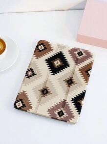 1pc Rhombic Pattern Flat Protective Case, Compatible With IPad 10.2 Inch, IPad Pro 11 2021/2020/10th Gen, IPad Mini 4/5/6, Galaxy Tab A8 10.5 Inch 2022, Matepad 10.4/Tab, With Pencil Slot, Anti-Drop, Tablet Stand Cover