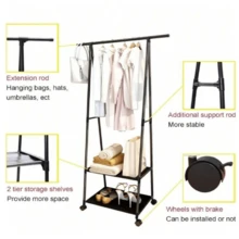 1 Small Triangular Hanger Storage Rack, Suitable For Drying Clothes On The Balcony, Towels In The Bathroom, Coats In The Living Room And Bedroom, Christmas! - Black - View 8