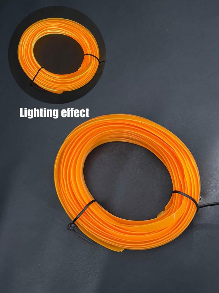 5m USBパワー車用LEDストリップライト、インテリアデコレーションアトモスフェアランプ、10色、プラグアンドプレイ、車用アクセサリー - マルチカラー - 見る 21