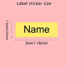 60/120/180pcs Personalized Daycare Name Labels ,Custom Colored Name Labels - Waterproof Name Stickers For Bottles And School Supplies - Multicolor - View 5