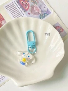 Sanrio Sanrio 10pcs/5pcs/1pc Transparent Kawaii Kitty Style Keychain, Suitable For Backpack, Car, Festival, Family Party, Birthday, Gift Choices