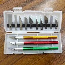 13pcs Precision Craft Knife Set - Aluminum Alloy, Ideal For Paper Cutting & DIY Projects, Manual Engraving Pen Tool - Multicolor - View 14