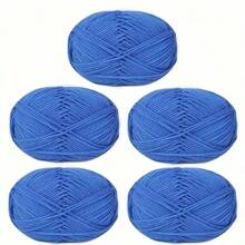 5 stuks ultrazachte handgehaakte stof, voor haken, breien en meerkleurige garens, doe-het-zelf-knutselgarens, 4-draads garen voor doe-het-zelf-sjaal, muts, trui, haakpakketten voor beginners, comfortabel en gezond leven