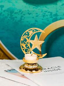 1个北欧风格金属烛台，适用于家居、婚礼装饰、餐桌摆设、房间装饰、生日及毕业礼物、浪漫烛光晚餐、壁炉装饰、客厅及厨房装饰、家居美学 - 彩色 - 查看 5