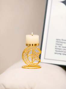 1个北欧风格金属烛台，适用于家居、婚礼装饰、餐桌摆设、房间装饰、生日及毕业礼物、浪漫烛光晚餐、壁炉装饰、客厅及厨房装饰、家居美学 - 彩色 - 查看 7