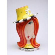 Kevinsgiftshoppe Ceramic Dollymamas Daisy Lady Cookie Jar , - Nhiều màu - Xem 3