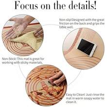 Super Groß Antihafte Rutschfeste Backunterlage Backmatte Silikon 914x61cm Ausrollmatte Teigmatte Silikonmatte Backfolie Arbeitsmatte Frei Rot - Rot: 91,4 x 61 cm - Übersicht 6