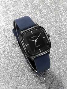 Square Watches For Students, Minimalist Retro Small Luxury Casual Elegant Nature Style Wristwatch - Multicolor - View 12