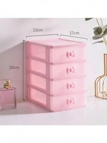 1 pezzo Scatola portaoggetti per gioielli rosa, scatola di archiviazione a più colori/strati/2 strati/3 strati/4 strati per casa, scrivania per ufficio, conservazione di piccoli oggetti, scatola di archiviazione a cassetti/organizer per gioielli rosa, armadietto di archiviazione da scrivania intrecciato in rattan a più strati, organizer per accessori e cosmetici da donna, per il ritorno a scuola, regalo per la festa della mamma