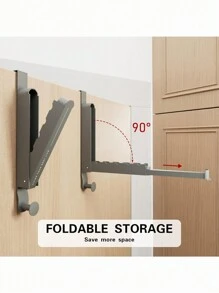 Over The Door Drying Rack, Over The Door Hooks Hanger ,Over The Door Hanger With Retractable Rod ,Foldable Portable Over The Door Hooks Hanger With Towel Racks For Coat Clothes Laundry Bathroom Bedroom Travel Hangers