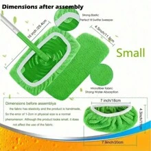 拖把布，通用可水洗可重复使用平板拖把替换布，家用 - A+B - 查看 9