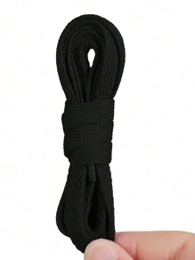 New Colorful Polyester Flat Shoelaces, Solid Color Laces For Canvas Shoes, Sneakers
