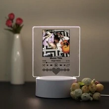 1pc Customized Photo Music Lamp, Personalize With Your Photos To Share Your Precious Memories And Cherished Moments. It's The Perfect Gift For Family And Friends. Can Be Used As Wall Decor, Home Decor, Valentine's Day, Birthday, New Year Gift Or Souvenir. - Multicolor - View 14