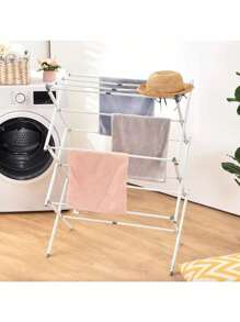 3 Tier Foldable Clothes Drying Rack, Expandable Clothes Drying Rack.