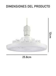 Ceiling Fan With Light And Remote Control, E27 Base, 3 Speed Wind Adjustment, 3000-6500k Dimmable LED Light For Bedroom, Kitchen - 三色 - 查看 9