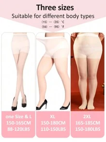 1pc Cross-Border New Soft Core Silk Watermelon Crotch Silk Stockings Anti-Hook Silk Stockings Large Size 180 Catties Can Be Worn