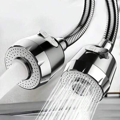 360度旋转水龙头延长器，ABS塑料材质，2/3模式水龙头延长器，节水型水龙头喷嘴，适用于厨房、浴室、厨房用品、厨房配件、厨房工具