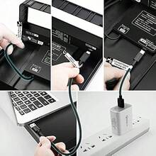 Monitor Stand With Wireless Charging 4 USB 3.0 Ports Metal Riser For Desk Aluminum PC Screen Stand For Office Laptop Computer I Printer Up To 32 Inches Black - Large - View 7