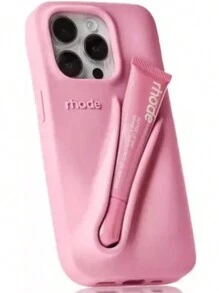 Rhode Hailey Summer Lip Case For IPhone With Logo Includes Lipstick - Rosa - View 2