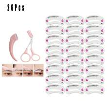 Tijeras recortadoras de cejas con peine para mujer y hombre, herramienta de maquillaje para eliminar y dar forma a las cejas, de acero inoxidable, accesorios de barbería, corte de cabello, bolsa organizadora de almacenamiento, accesorios para el cabello