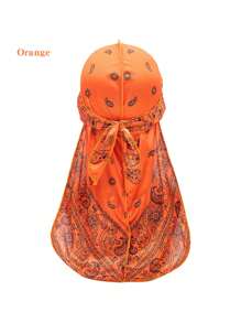 1pc Men's Turban Hat Printed Wigs Durag Biker Headwrap Pirate Hats Cap For Men Hair Accessories Long Tail Straps Bandanas Pirate Hat Pirate Costume - Pirate Hat - View 17