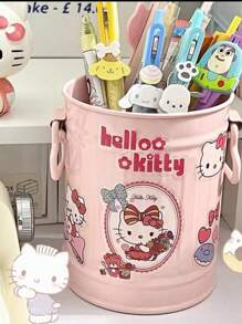 Sanrio 1 pezzo Portapenne da ufficio Sanrio, creativo e insolito, ampio portapenne - Organizer da scrivania portatile per ufficio, adatto per uso in ufficio e per studenti, stile retrò artistico, per forniture scolastiche, back to school