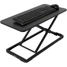 24 Inch Scissors Lift Keyboard Mouse Riser Adjustable Height Ergonomic Sit Stand Workstation Desk Black V024A - Black1 - View 1