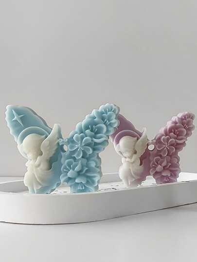 1 Piece DIY Butterfly Candle Silicone Mold For Making Candles&Soap&Aromatherapy Suitable For Home Decoration, Fireplace, Room, Living Room, Center Decoration, Office, Valentine's Day Gifts, Candle Set, Aromatherapy Candles, Friend Gifts, Women's Gifts