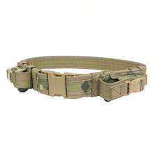 Hunting Equipment System Tactical Men Belt Waist Support Security Combat Duty Utility Belt With Magazine Pouches - Khaki - View 1