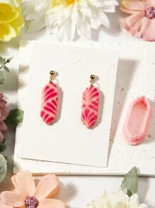 Lange geometrie vierkante klei snijders, polymeer klei snijder voor het maken van oorbellen zachte aardewerk oorbellen DIY oorbellen sieraden hangers klei gereedschap