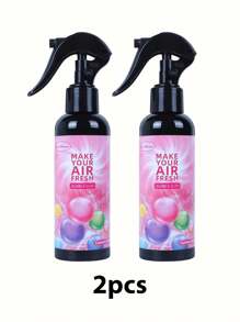 1 peça/2 peças, 150ml/5,07oz, Spray de Aromaterapia com Extrato Vegetal, Purificador de Ar Forte para Roupas, Casa e Carro, Difusor de Aroma, Emissão Natural para Remover Odores, Tornar o Ar Fresco, Acalmar Emoções, Criar uma Atmosfera Romântica, Baunilha, Chiclete, Cereja, Morango, Jasmim, Limão, Gelo Preto, Carro Novo, Colônia, Adequado para Decoração Doméstica, Carros, Salas de Estar, Quartos, Banheiros, Salas de Estudo, Presentes de Aniversário e Formatura, Portátil