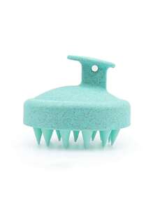 二合一头皮按摩器、头皮去角质刷、麦秆洗发刷、硅胶发刷、头皮按摩清洁刷、头皮去角质磨砂膏、去屑工具，男女皆宜 - 彩色 - 查看 8