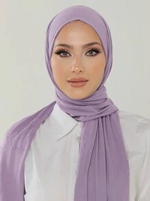 3Pcs/Set Versatile Jersey Hijabs, Classic Solid Color Silky 170*60cm Scarves, Instant Coverage Shawl, Suitable For Daily, Casual, Outing, Gift - Multicolor - View 3