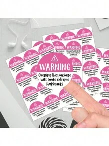 60pcs/120pcs "Extreme Happiness" Round Stickers Labels Self-Adhesive Labels Handmade Stickers Decorations Suitable For Festivals, Business Or Personal Use