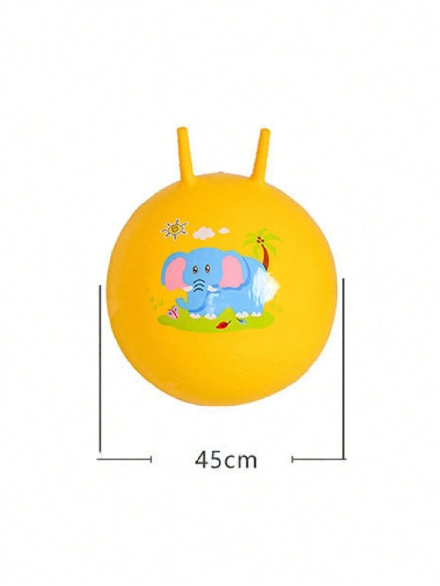 1 Piece 45cm Inflatable Bouncing Ball, Indoor Sports, Explosion-Proof, Good Quality - Yellow - View 1