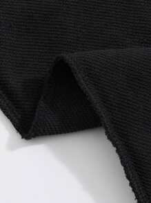 Shwiy 男士复古水洗黑色无袖连帽朋克摇滚乐队图案背心，适合音乐节和演唱会穿着