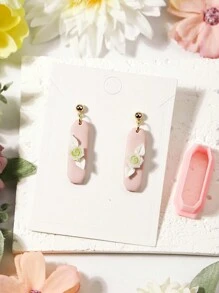 Lange geometrie vierkante klei snijders, polymeer klei snijder voor het maken van oorbellen zachte aardewerk oorbellen DIY oorbellen sieraden hangers klei gereedschap