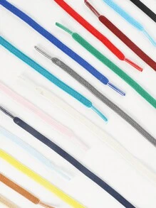 Slouchy Elastic No-Tie Shoelace For Flat Shoes, Canvas Shoes, Sneakers, Athletic Shoes - Multicolor - View 3