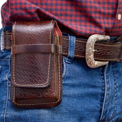 Bainha Porta Celular Universal Masculino e Feminino Capa Dura Country Forrada